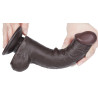 LoveToy SlidingSkin Gode avec Bourses Sliding Skin 15 x 4.5cm Noir